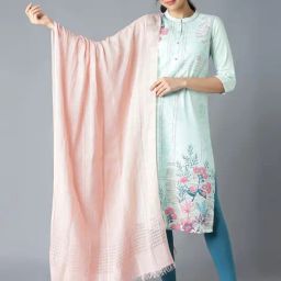 Aurelia Peach Cotton Dupatta-image-6
