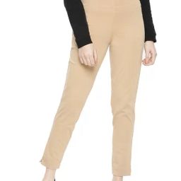 Dollar Missy Beige Regular Fit Cigarette Trousers-picture-28