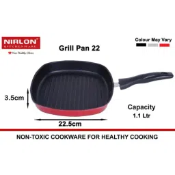 Nirlon Red Aluminium Non-Stick Cookware Set of 4-1