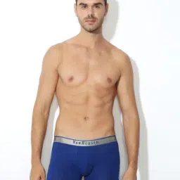 Vh Innerwear Blue Cotton Regular Fit Trunks-image-76