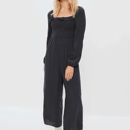 American Eagle Outfitters Black Midi Length Jumpsuit-picture-23