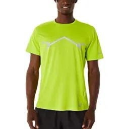 Asics Neon Green Regular Fit Printed Sports T-Shirt-picture-36