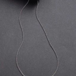 NVR Silver-Toned German Silver Oxidized Chain for Women-24