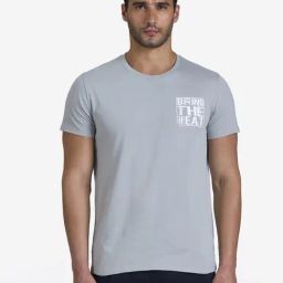 Domyos By Decathlon Grey Cotton Regular Fit T-Shirt-image-47