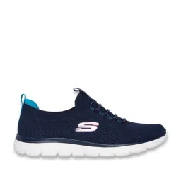 Skechers Women's BILLION - OVER THE TOP Navy Walking Shoes-image-91