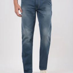 Numero Uno Slate Blue Regular Fit Jeans-picture-4