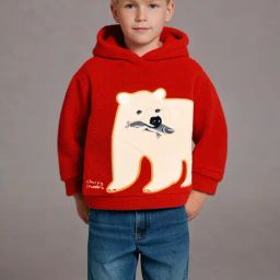 Cherry Crumble By Nitt Hyman Unisex Red Applique Loose Fit Sweatshirt-image-22