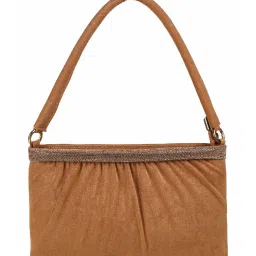 Mochi Tan Solid Medium Shoulder Handbag image 2
