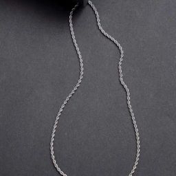 NVR Silver-Toned German Silver Oxidized Chain for Women-22