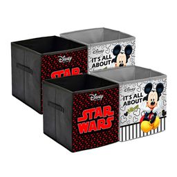 Kuber Industries Set Of 4 Disney Print Extra Large Foldable Storage Cubes With Handle-42