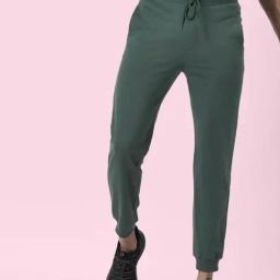 Ajile by Pantaloons Pine Cotton Slim Fit Striped Joggers-picture-39