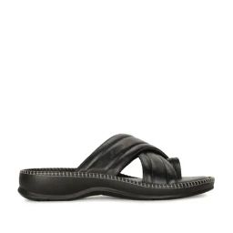 Bata Men's Black Toe Ring Sandals-picture-42