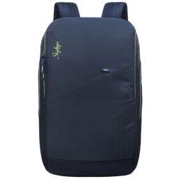 Skybags Xelius Xl 01 Navy Blue Polyester Printed Laptop Backpack - 25 Ltrs-image-96