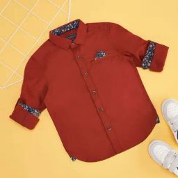 Pantaloons Junior Boys Bossa Nova Cotton Over Dyed Full Sleeves Shirts-image-5