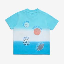 HOP Kids by Westside Blue Tie-Dye Printed Cotton T-Shirt-image-92