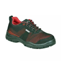 Coffer Safety 1201-12 Low Ankle Steel Toe Black Red PU Leather Safety Shoes UK 12-image-92