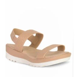 Bata Women's ANDREA Beige Sling Back Wedges-image-9
