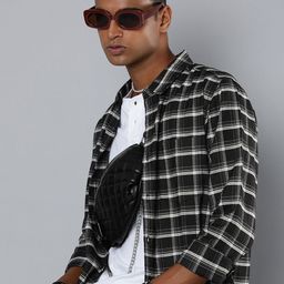 R Code by The Roadster Life Co Men Tartan Checks Opaque Casual Shirt-image-28