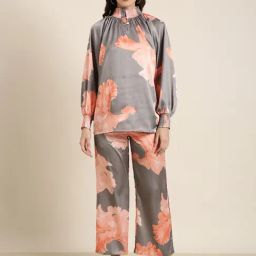 SHOWOFF Grey Printed Co-Ord Set-29
