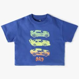GAP Boys Blue Cotton Graphic T-Shirt-image-81
