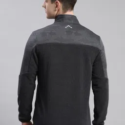 Rock.It Charcoal Regular Fit Self Pattern Sweatshirt image 2