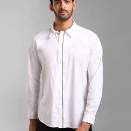 Kazo White Slim Fit  Shirt-image-112