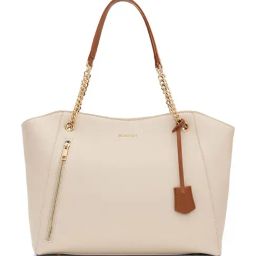 Miraggio Dakota White Large Tote Handbag-10