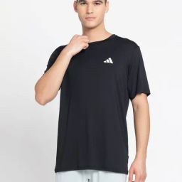 adidas TR-ES STRETCH Black Regular Fit Sports T-Shirt-image-71