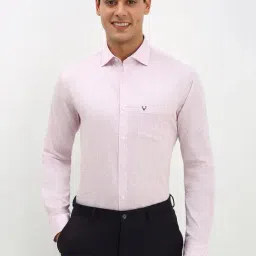 Allen Solly Pink Cotton Slim fit Print Formal Shirt-image-93