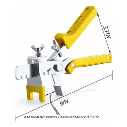 FLAMINGO ENTERPRISE Tile Leveling System Kit 1 Multi-Utility Plier Yellow 100 Reusable Wedges, FM-534 image 3