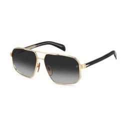 DAVID BECKHAM Black Aviator Sunglasess For Men-image-35