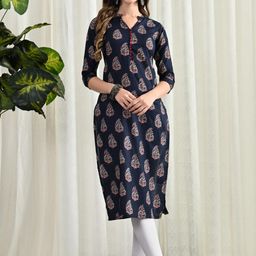 Glory Silk Women Ethnic Motifs Printed Kurta-image-80
