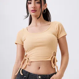 SZN Solid Round Neck Crop Top-picture-7