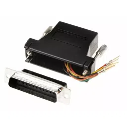RS PRO D Sub Adapter Male 25 Way D-Sub to Female RJ11, 818671-15