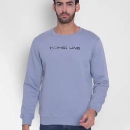 Crimsoune Club Purple Regular Fit Logo Printed Sweatshirt-image-95