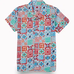 Gini and Jony Boys Comfort Opaque Printed Casual Shirt-17