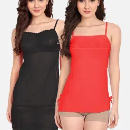 FIMS: Fashion is my Style Red & Black Lace Work Babydoll With Thong-image-66