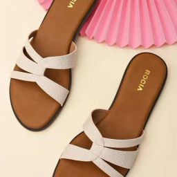 Rocia by Regal Women's Beige Casual Sandals-image-39