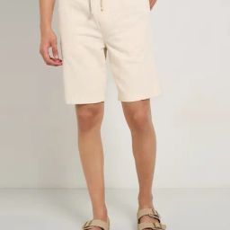 7 Alt By Pantaloons White Cotton Regular Fit Printed Shorts-44