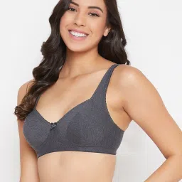 Clovia Grey Non Wired Non Padded Full Coverage Bra image 3