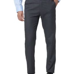 Raymond Grey Classic Fit Texture Trousers-picture-19