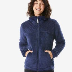 QUECHUA By Decathlon Blue Plain Fleece Jacket-image-45