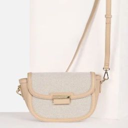 Van Heusen Beige Textured Cross Body Bag-40