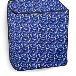 The Furnishing Tree Washing Machine Cover Frieze Pattern Blue Compatible for Whirlpool 6Kg Semi-Aut-image-40
