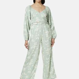 People by Pantaloons Green Printed Co-Ords Set-image-58