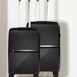 Nasher Miles Bruges Hard-Sided Polypropylene Luggage Set of 2 Black Trolley Bags (55 & 65 cm)-image-15