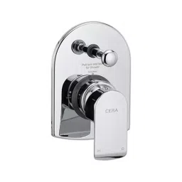 CERA Chromo Single Lever Wall Mount 5 Way Concealed Diverter Exposed Part, F1019711-47