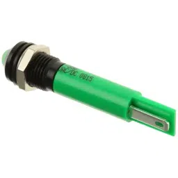 RS PRO Green Panel Mount Indicator 24V AC/DC, Mounting Hole Size 8 mm, Termination Type Solder Tab, IP Rating IP67, Model No 211550 image 3