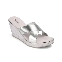 PEPPER Women Solid Party Wedge Sandals-7