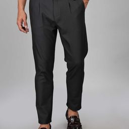 Mast & Harbour Men Mid-Rise Loose Fit Trousers-image-13